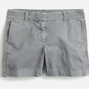 J. Crew - Women’s Chino Style Shorts 4” inseam Light Gray/Washed Fabric - Size 8